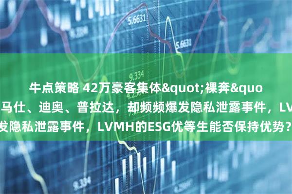 牛点策略 42万豪客集体"裸奔"！客户关系得分远超爱马仕、迪奥、普拉达，却频频爆发隐私泄露事件，LVMH的ESG优等生能否保持优势？原创